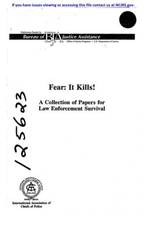 Fear: It Kills!