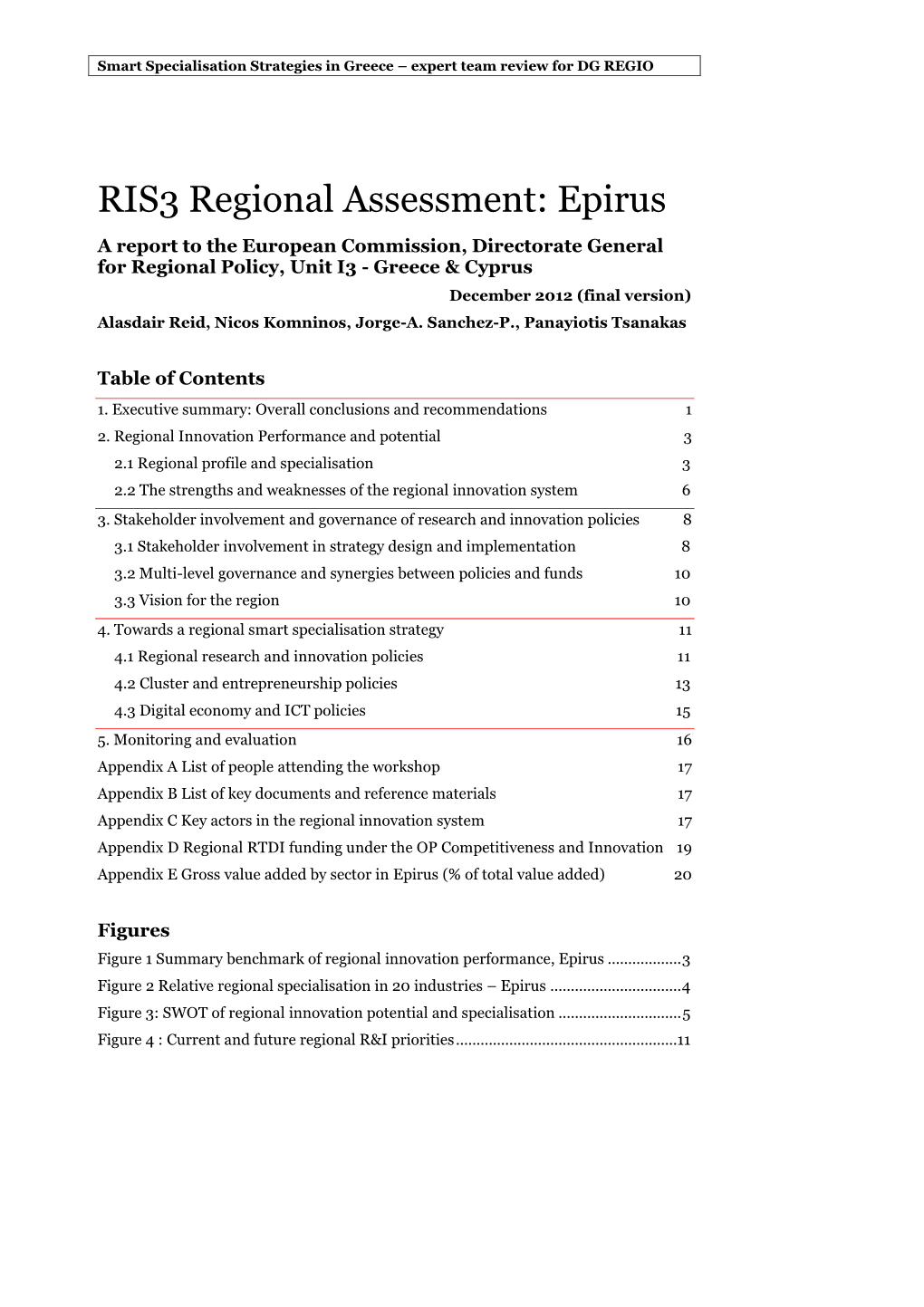 RIS3 Review Report Epirus