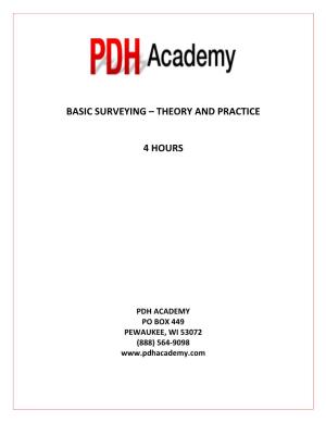 Basic Surveying – Theory and Practice 4 Hours
