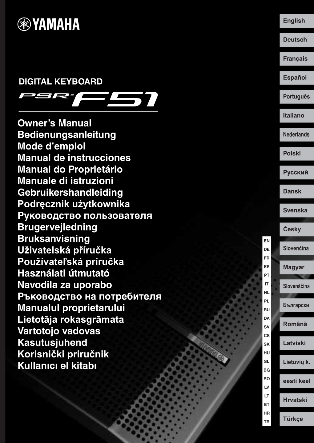 PSR-F51 Owner's Manual