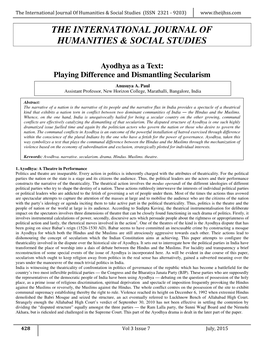 Playing Difference and Dismantling Secularism