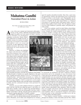 Mahatma Gandhi of International Scholars and Educationists Have Reconstructed Gandhi According to Each Decade’S Need