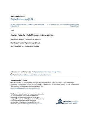 Cache County, Utah Resource Assessment