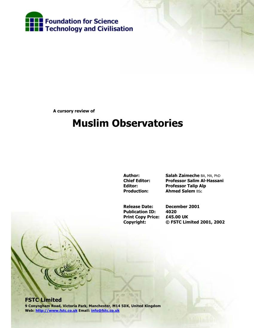 Muslim Observatories
