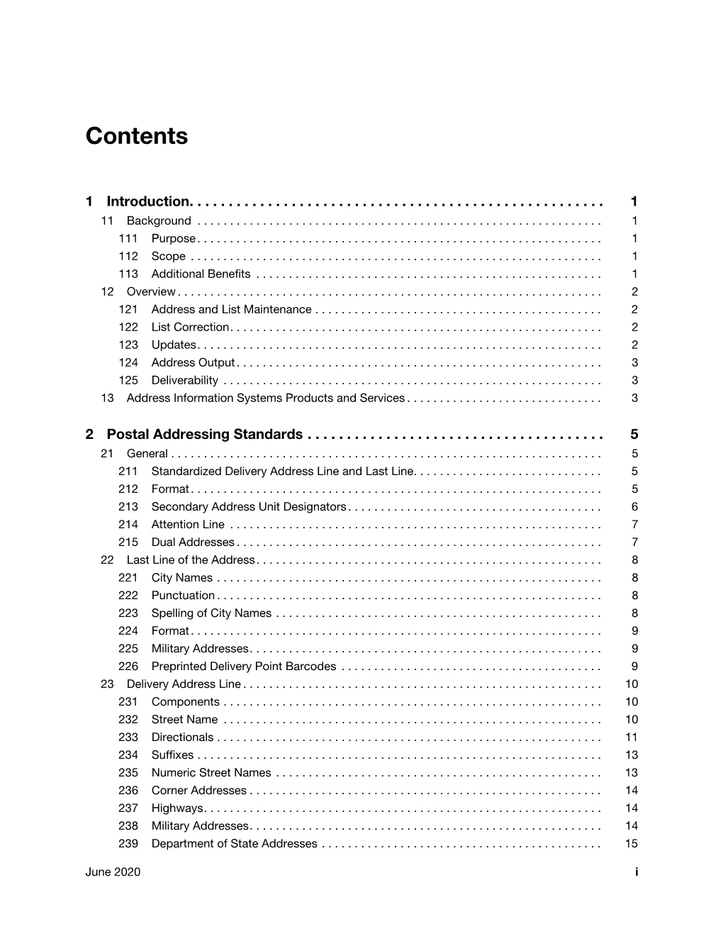 Publication 28 Contents