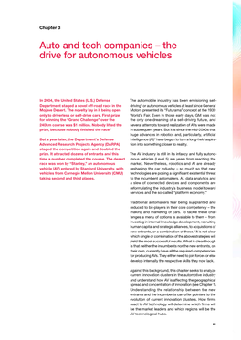 Auto and Tech Companies – the Drive for Autonomous Vehicles