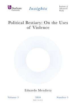 Political Bestiary:Bestiary: Onon Thethe Usesuses Ofof Violenceviolence