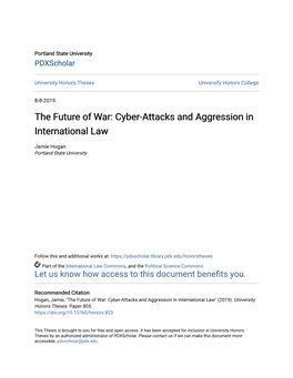 Cyber-Attacks and Aggression in International Law
