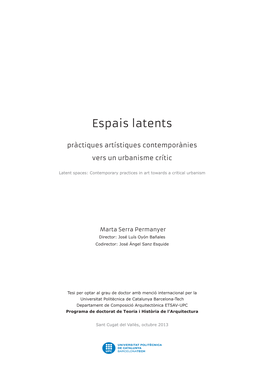 Espais Latents