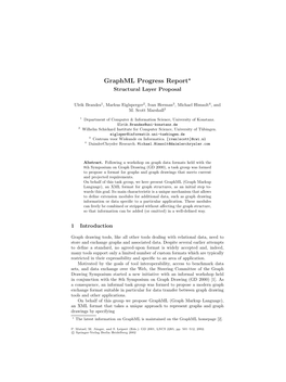 Graphml Progress Report*