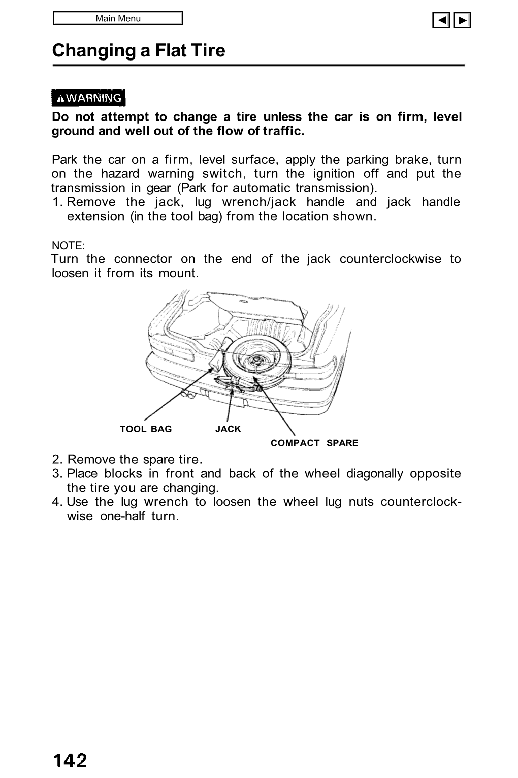 Changing a Flat Tire