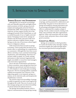 1. Introduction to Springs Ecosystems