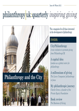 Philanthropy Uk:Newsletter Inspiring Giving