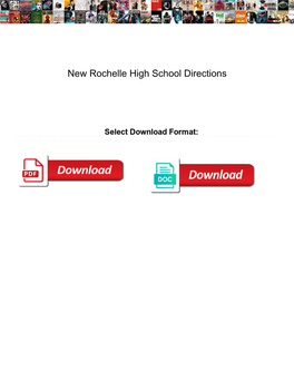 New Rochelle High School Directions