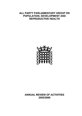 All Party Parliamentary Group on Population, Development and Reproductive Health