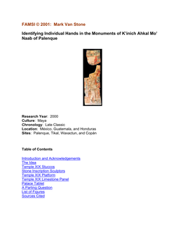 Identifying Individual Hands in the Monuments of K'inich Ahkal Mo