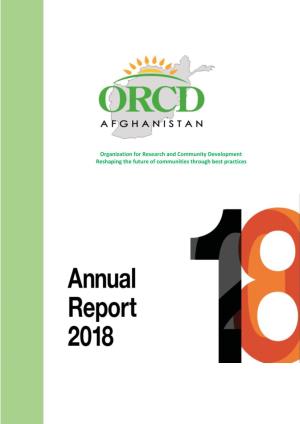 ORCD Annual Report 2018