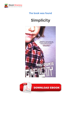 Ebook Free Simplicity