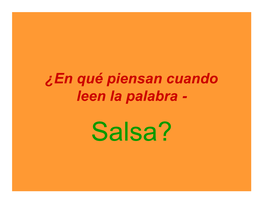 La Salsa (Musical)