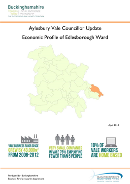 Aylesbury Vale Councillor Update Economic Profile of Edlesborough Ward