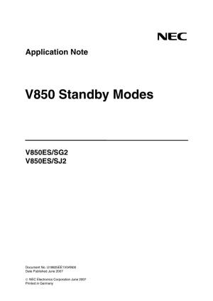 V850 Standby Modes