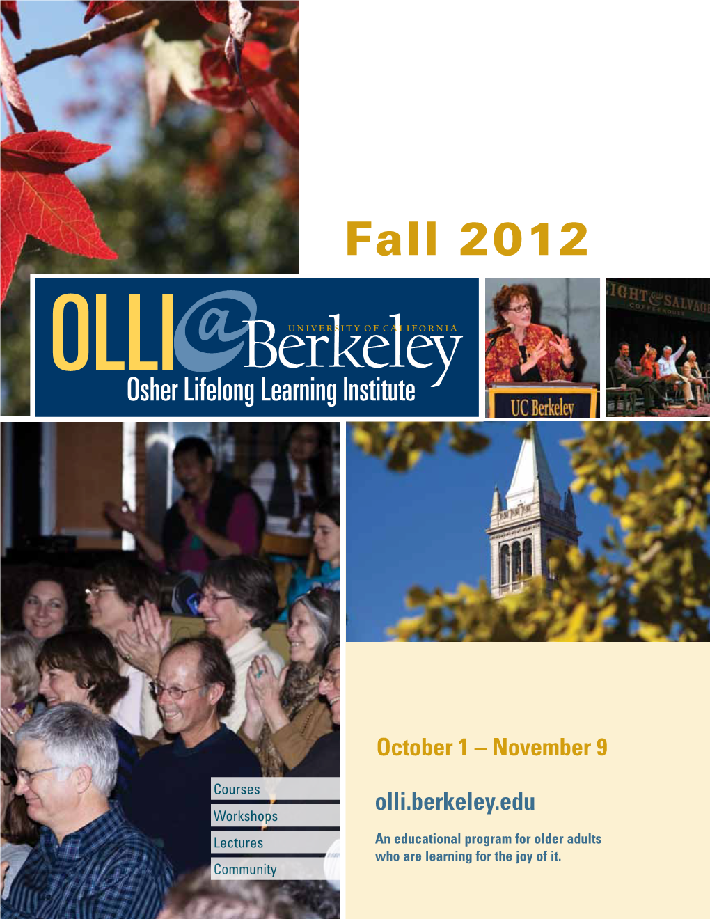 Fall 2012 OLLI Berkeleyuniversity of California Osher Lifelong Learning Institute
