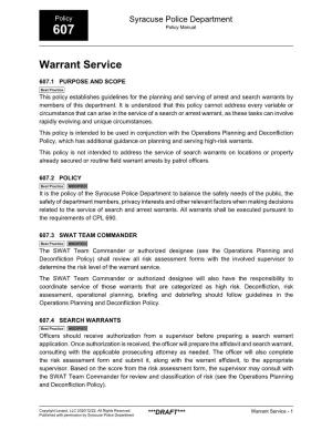 Warrant Service