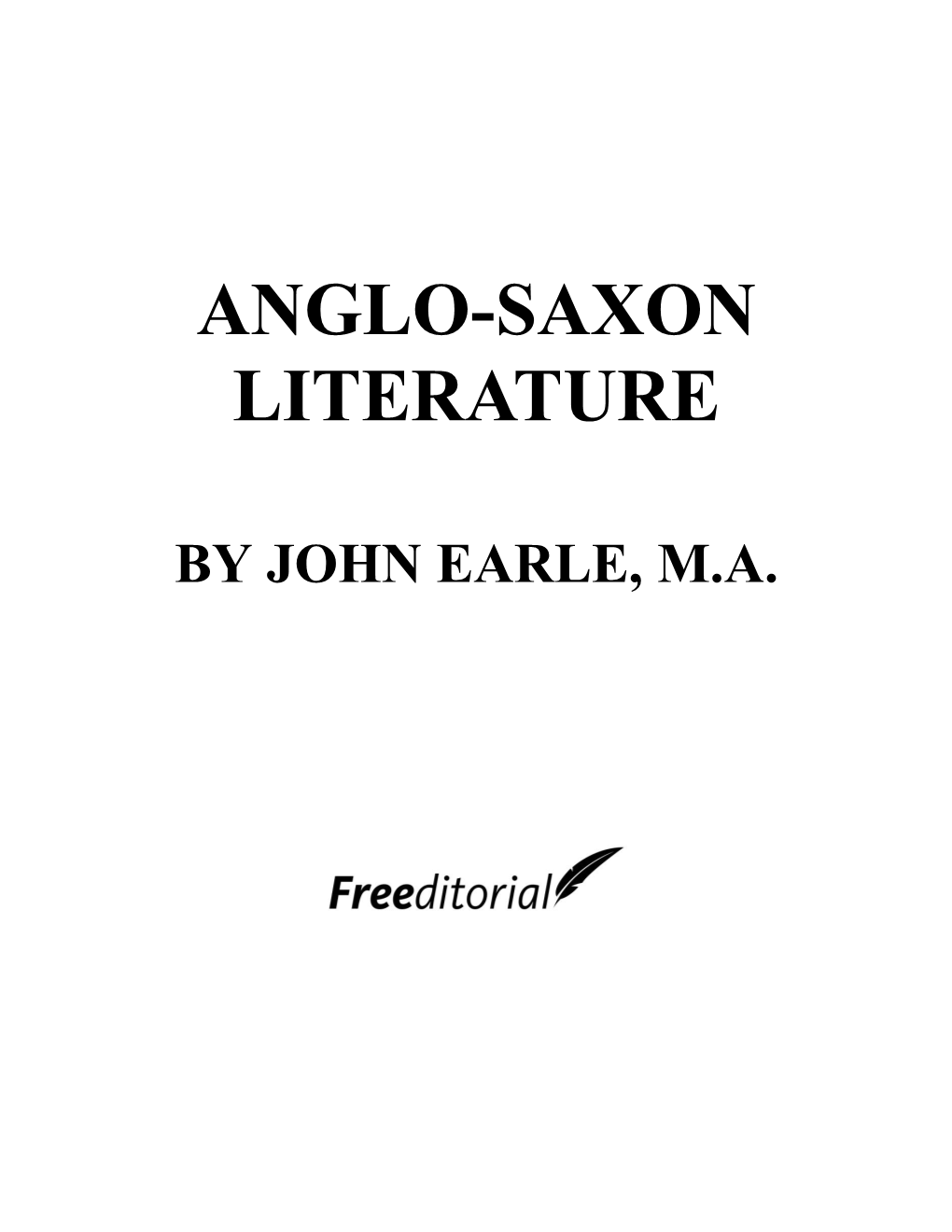 Anglo-Saxon Literature