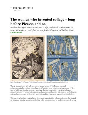 The Women Who Invented Collage – Long Before Picasso and Co