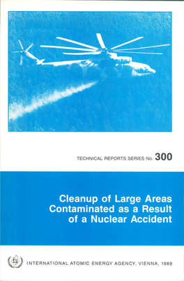 Cleanup of Large Areas Contaminated As a Result of a Nuclear Accident