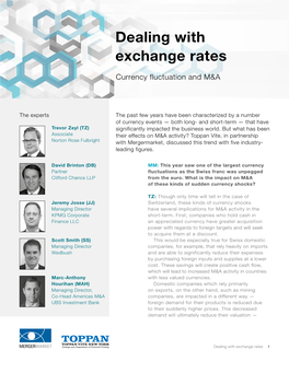 Dealing with Exchange Rates