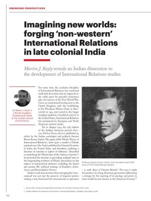 International Relations in Late Colonial India