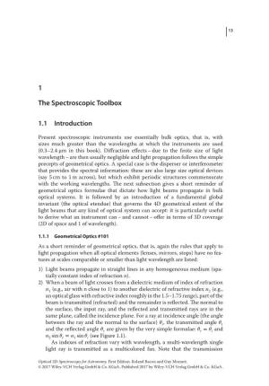 1 the Spectroscopic Toolbox