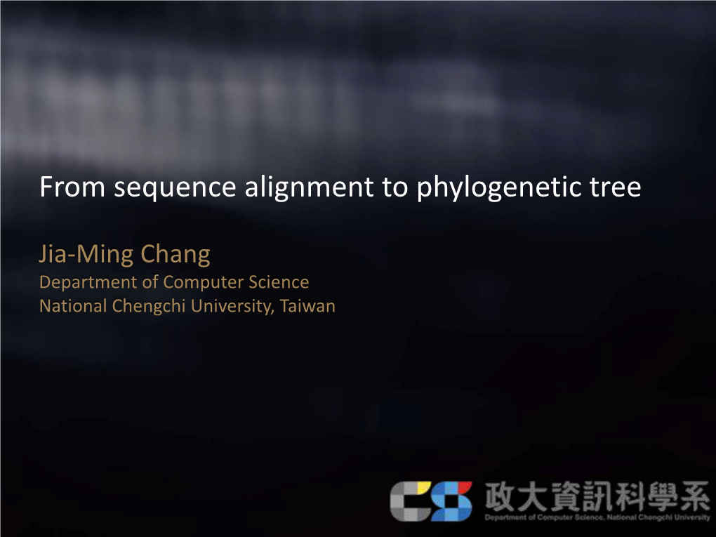 From Sequence Alignment to Phylogenetic Tree