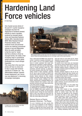 Hardening Land Force Vehicles Dr Carlo Kopp