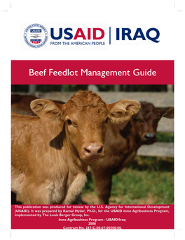 Beef Feedlot Management Guide