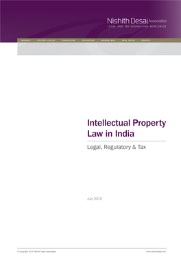 Intellectual Property Law in India Legal, Regulatory & Tax