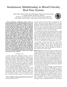 Simultaneous Multithreading in Mixed-Criticality Real-Time Systems