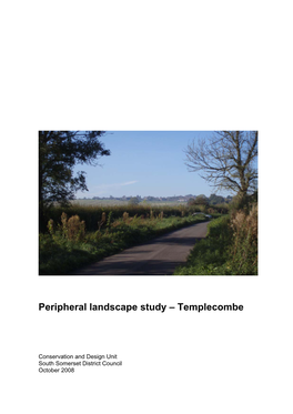 Peripheral Landscape Study Templecombe