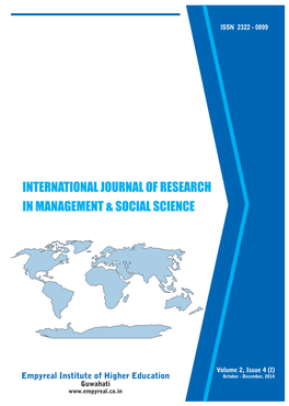 October - December, 2014 Guwahati International Journal of Research in Management & Social Science