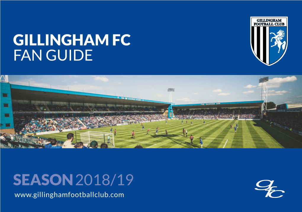 Season2018/19 Gillingham Fc Fan Guide