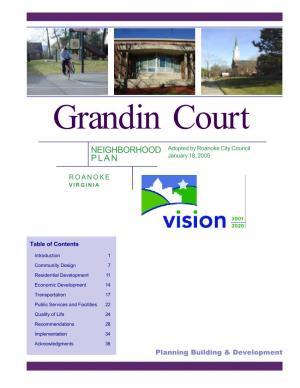 Grandin Court Neighborhood Plan Intrintroductionoduction