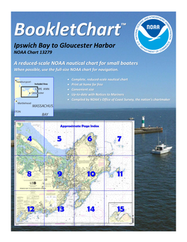 Bookletchart™ Ipswich Bay to Gloucester Harbor NOAA Chart 13279