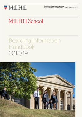 Boarding Information Handbook 2018/19 Contents Page 1