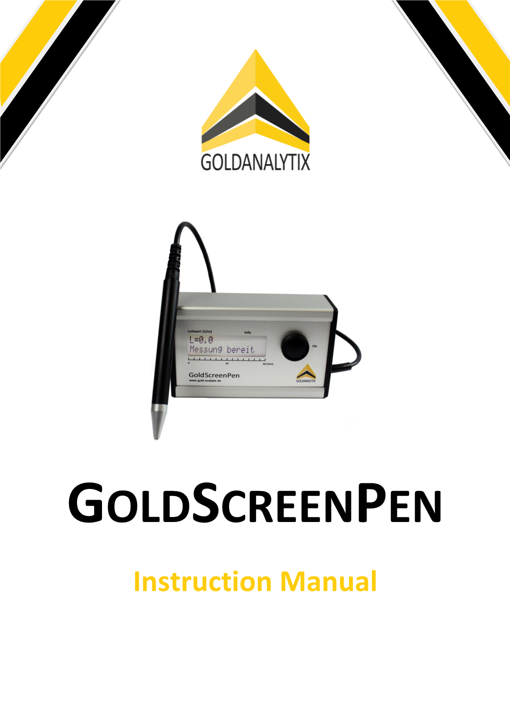 Instruction Manual Goldscreenpen