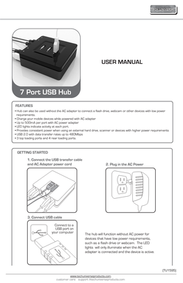 7 Port USB Hub