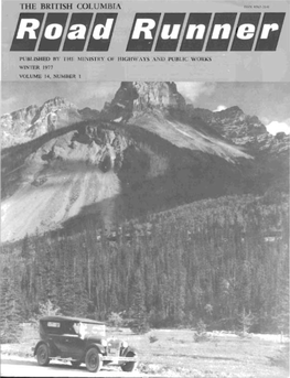 The British Columbia Road Runner, Volume 14, Number 1