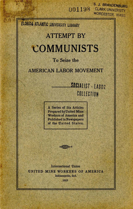 Attempt by Communists to Seize the American