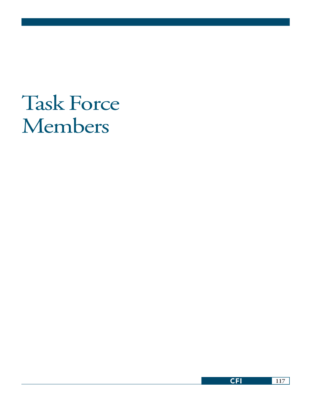 Task Force Members