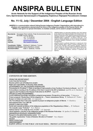 Bulletin 11-12 E (Pdf Format)